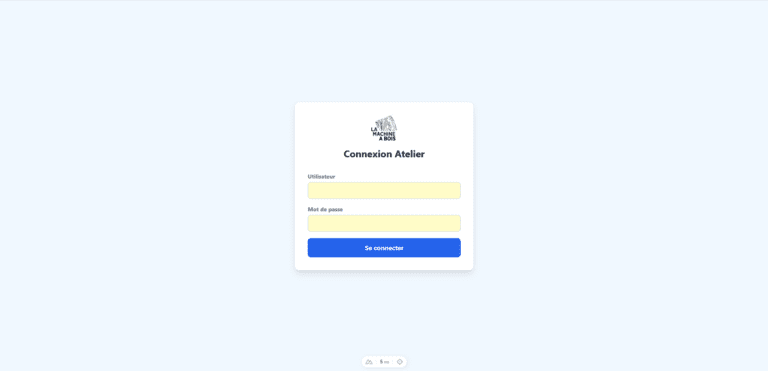 Page de connexion